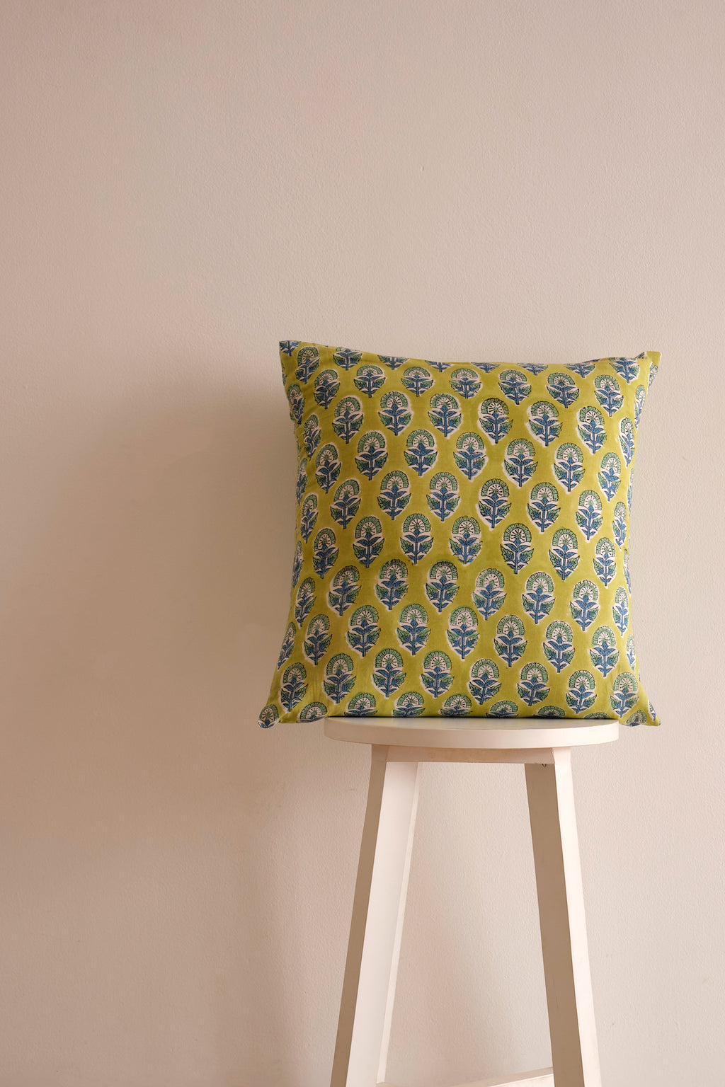 Lime Sprigs Cushion Covers - Set of 2
