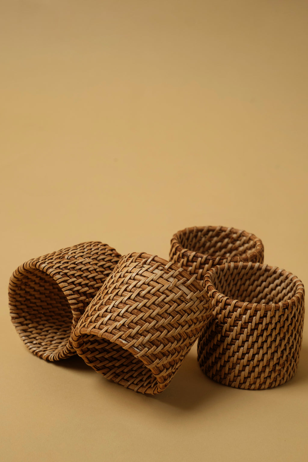 Rattan Napkin Rings - Set of 4