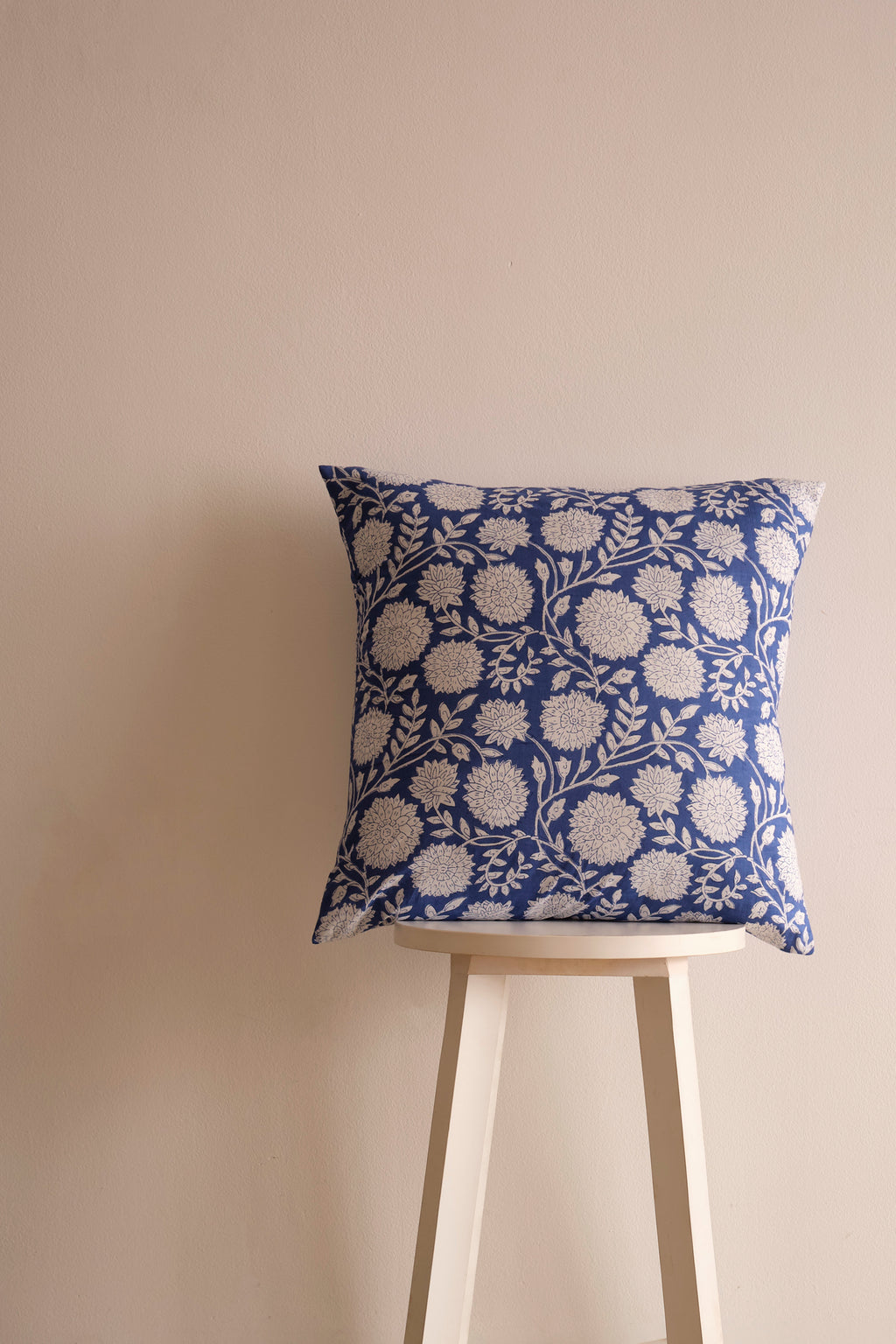 Blue Dahlia Cushion Covers - Set of 2