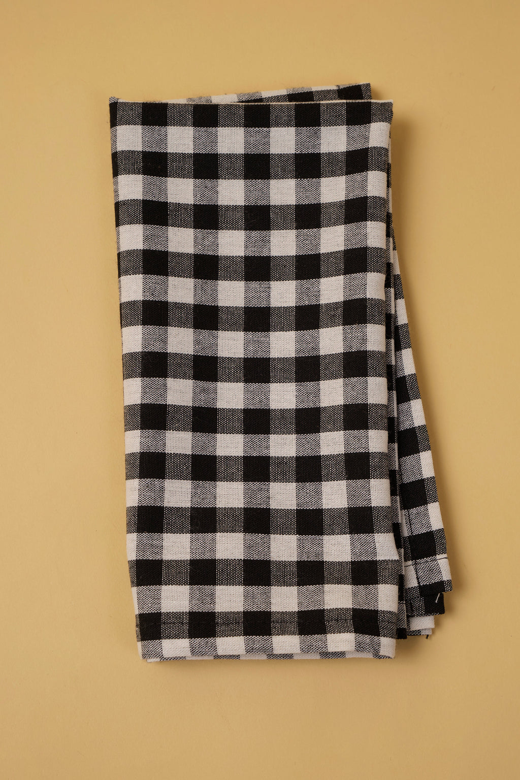 Classic Check Linen Blend Napkins - Set of 8