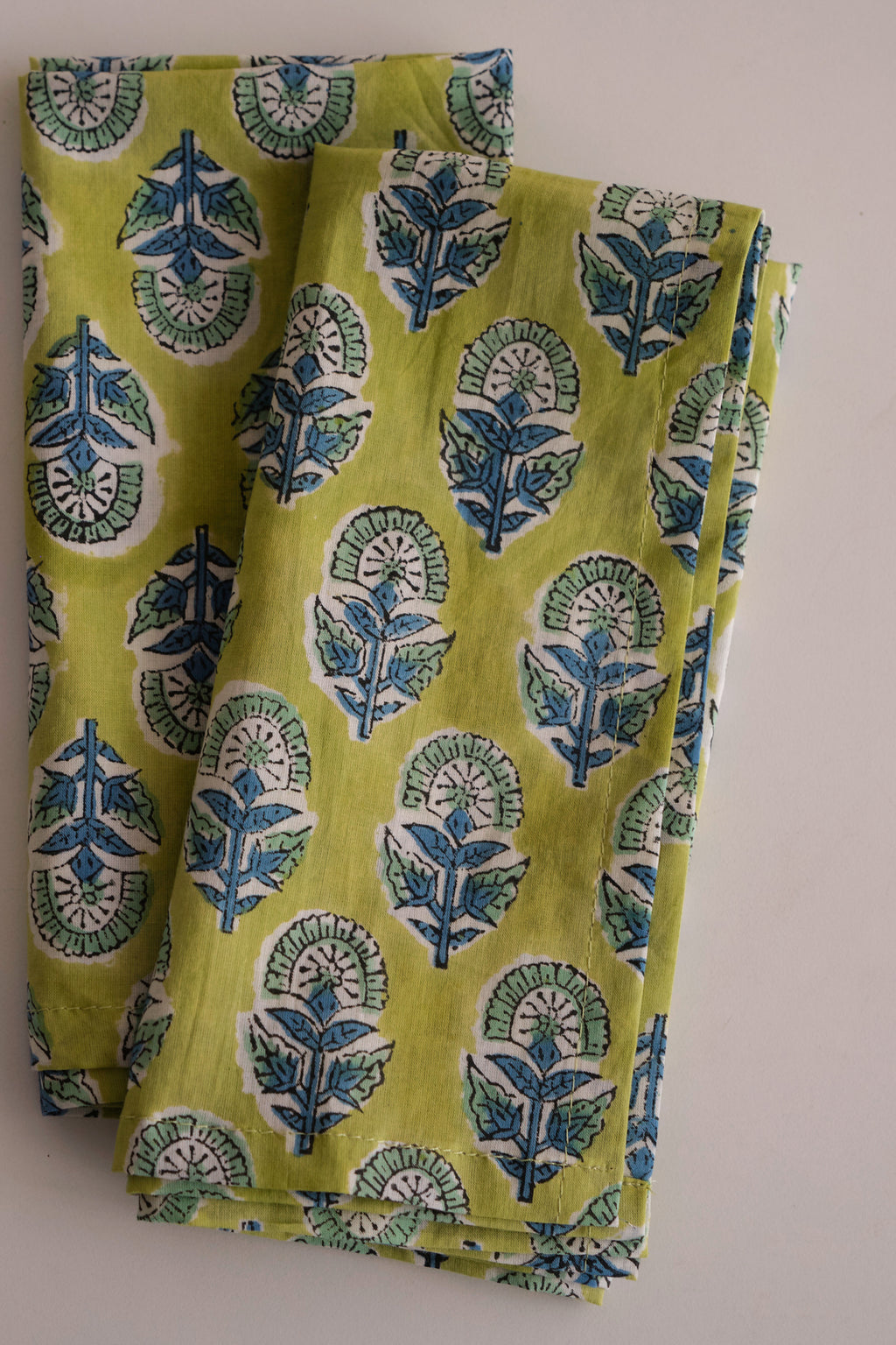 Lime Sprigs Napkins - Set of 8