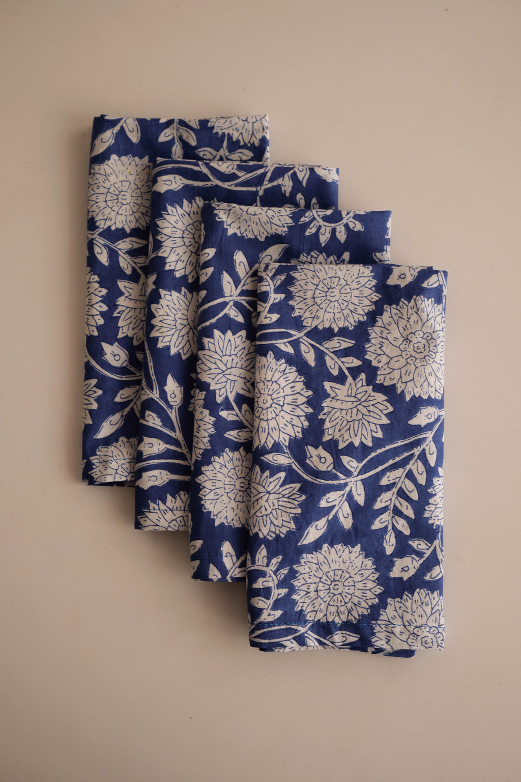 Blue Dahlia Napkins - Set of 8