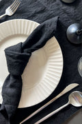 Classic Black Linen Napkin