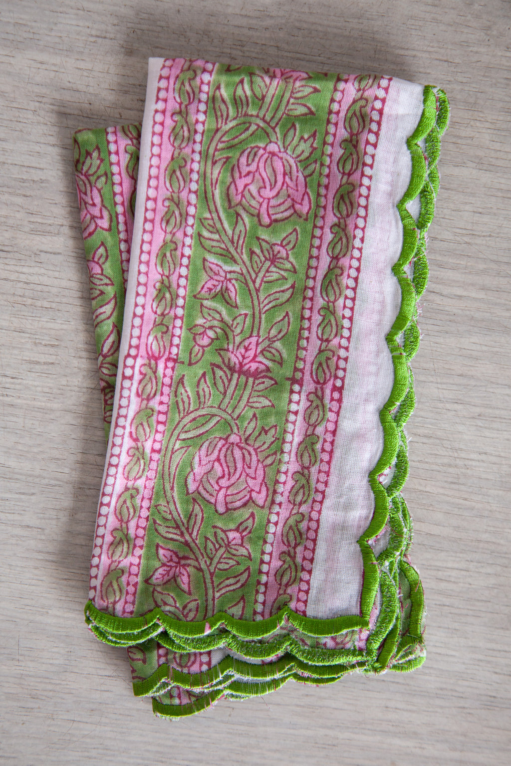 Garden Stripe Napkins - Set of 4