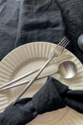 Classic Black Linen Runner