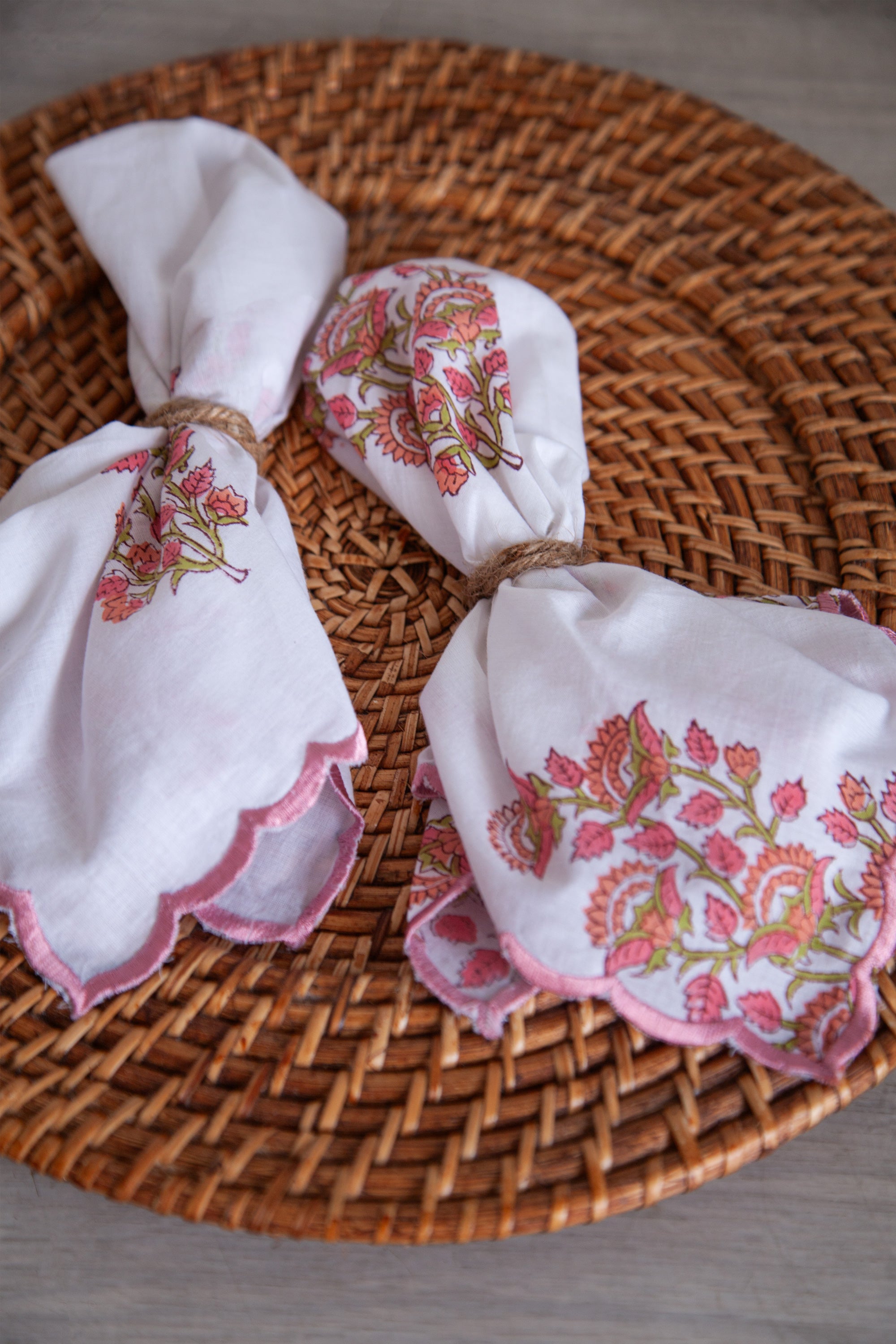 Blush Vine Napkins - Set of 4
