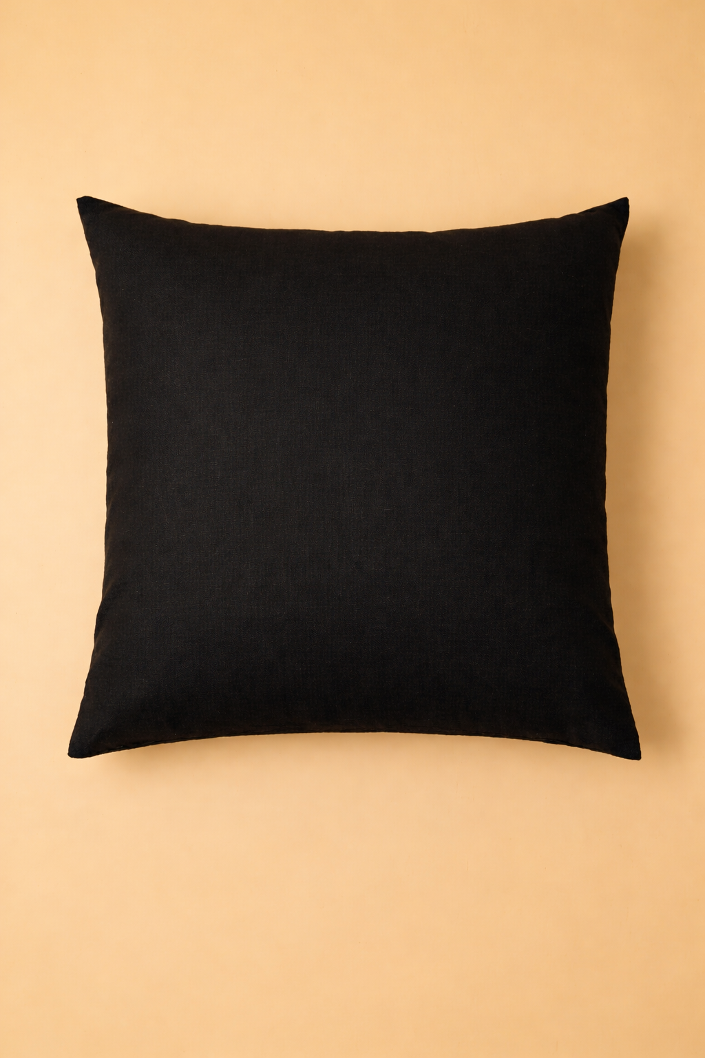 Black Linen Blend Cushion Covers - Set of 2